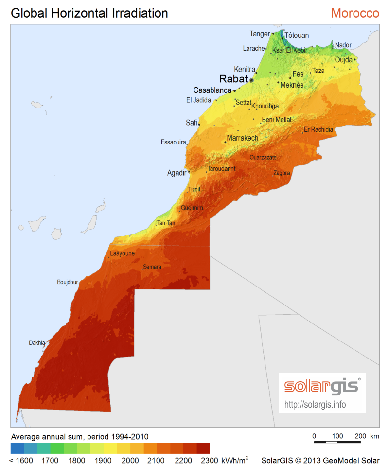 Energie solaire au Maroc الطاقة الشمسية