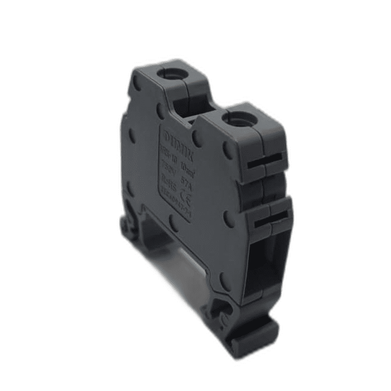Borne de Connexion sur Rail DIN 10 mm² – 750 V – 57 A