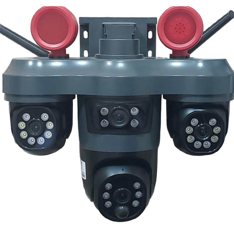 Caméra de Surveillance Solaire Intelligente 4G/WiFi à Triple Objectif – Image 2